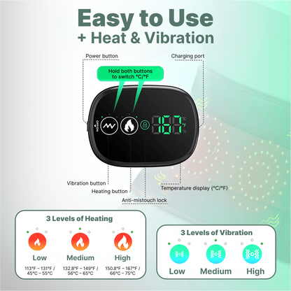 HOOM™ Infrared Massage Belt | Back pain gone with this heat, massage and red light treatment in one